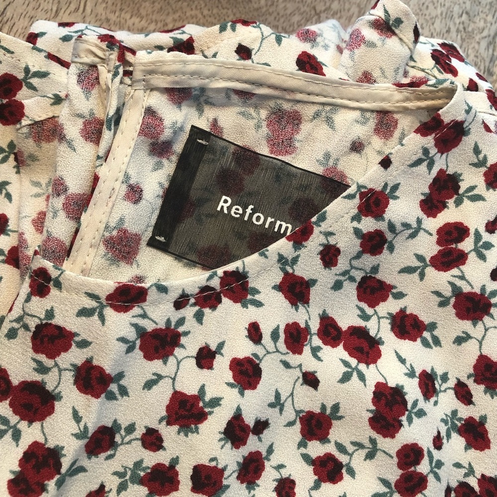 Reformation Gavin Dress in print Amber - Picture 4 of 7